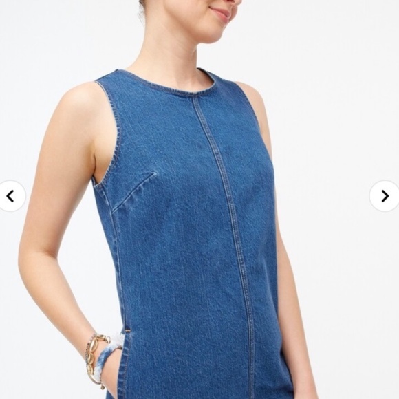 J. Crew Factory | Denim Shift Dress - Picture 6 of 6